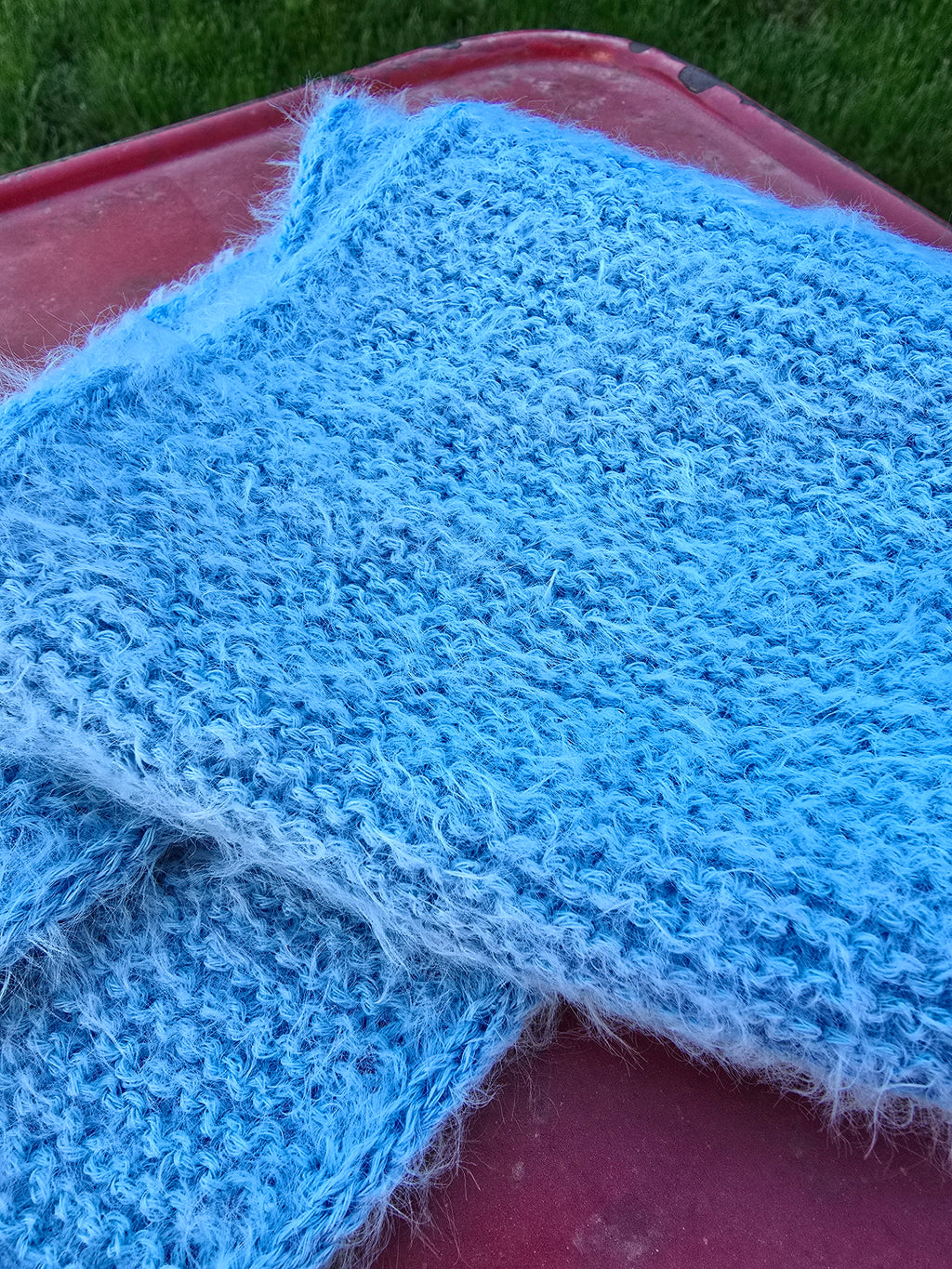 Mini Schal hellblau