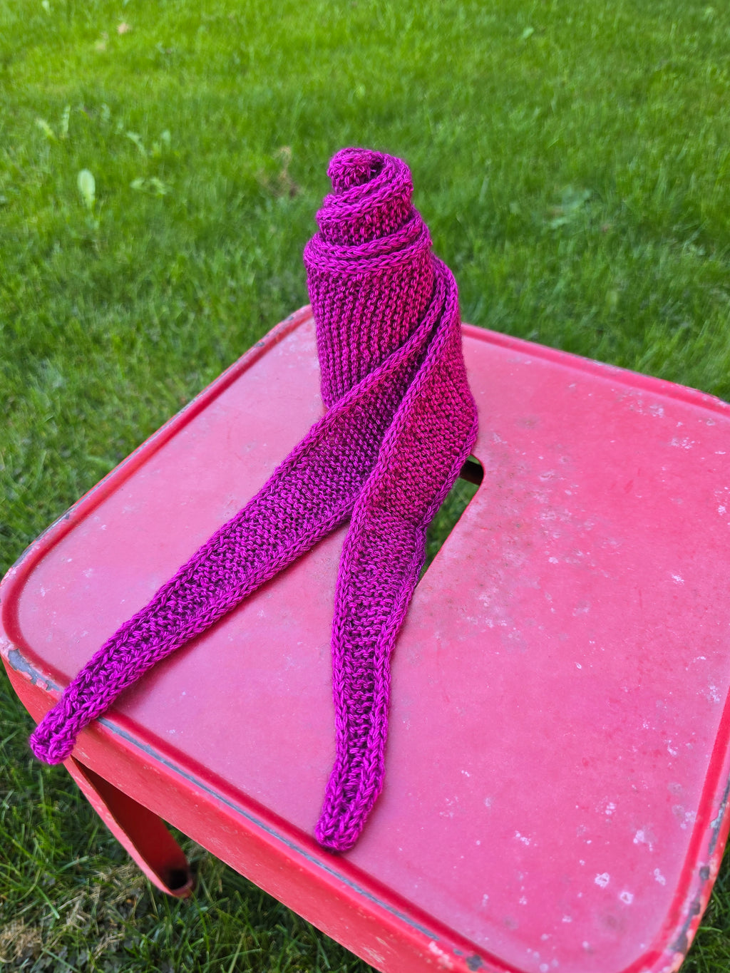 Mini Schal violett-pink