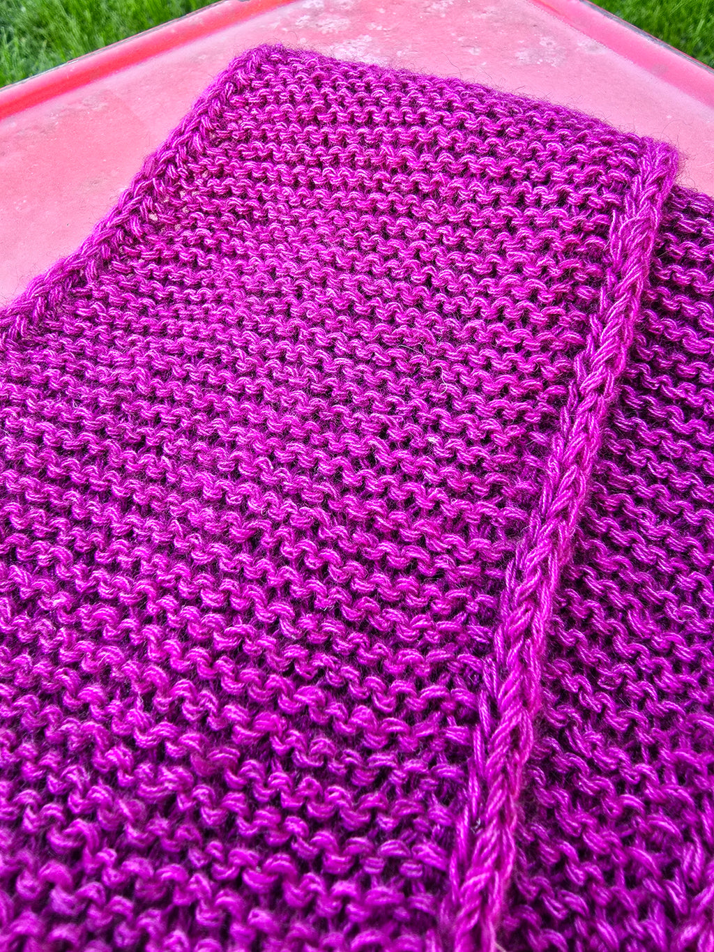 Mini Schal violett-pink