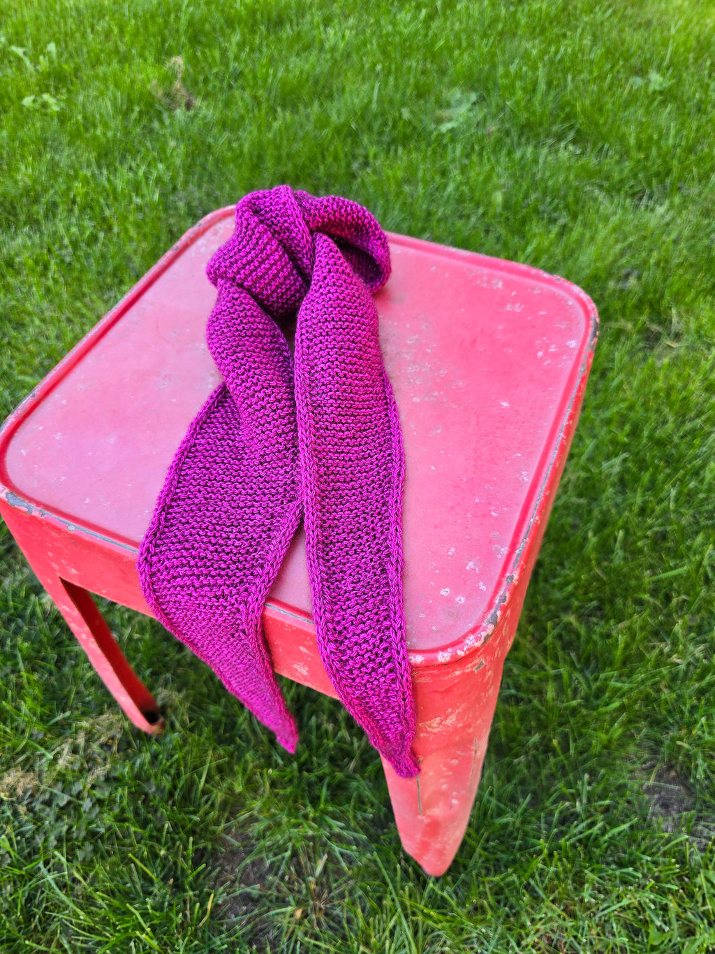 Mini Schal violett-pink