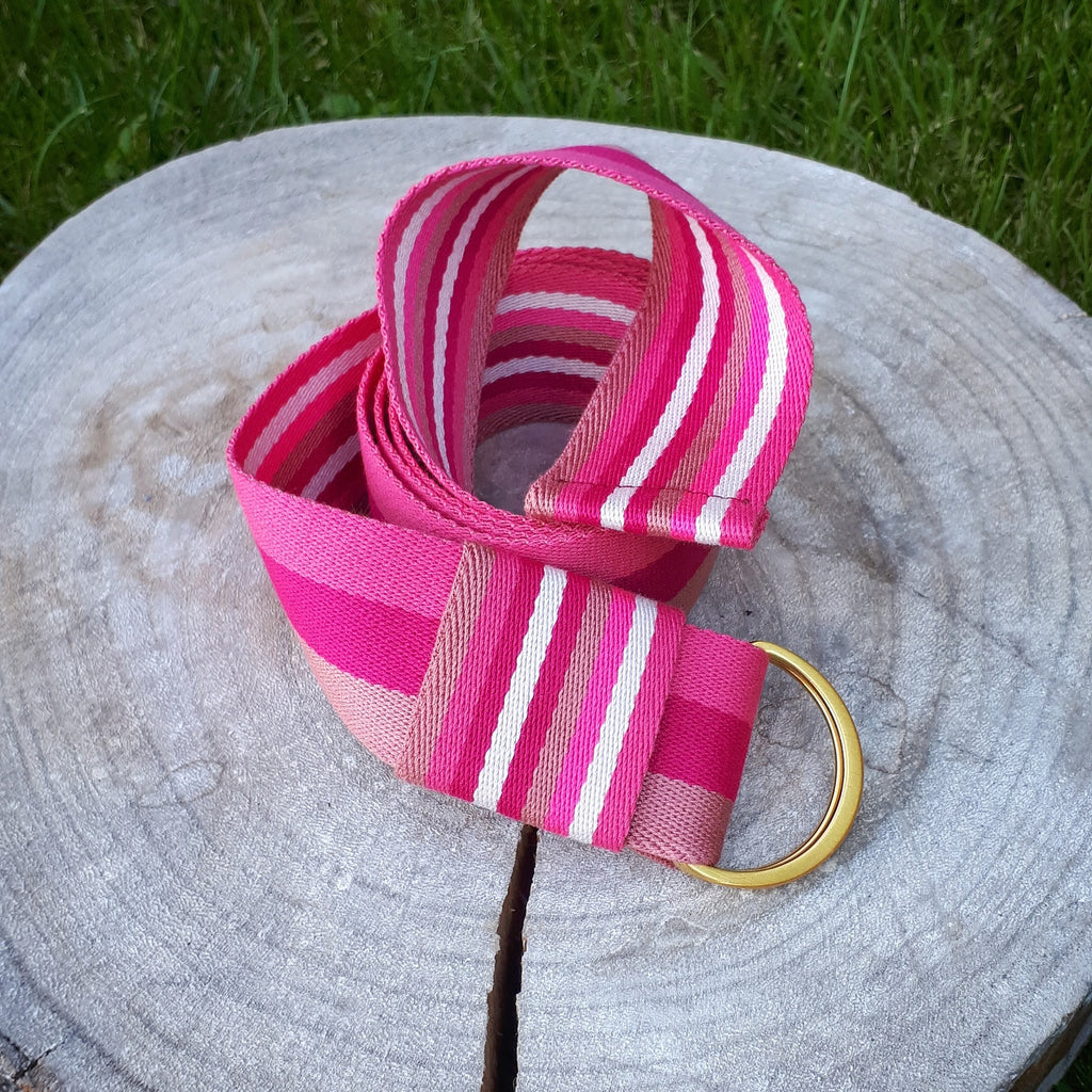 Gurt stripe pink/rosa/weiss