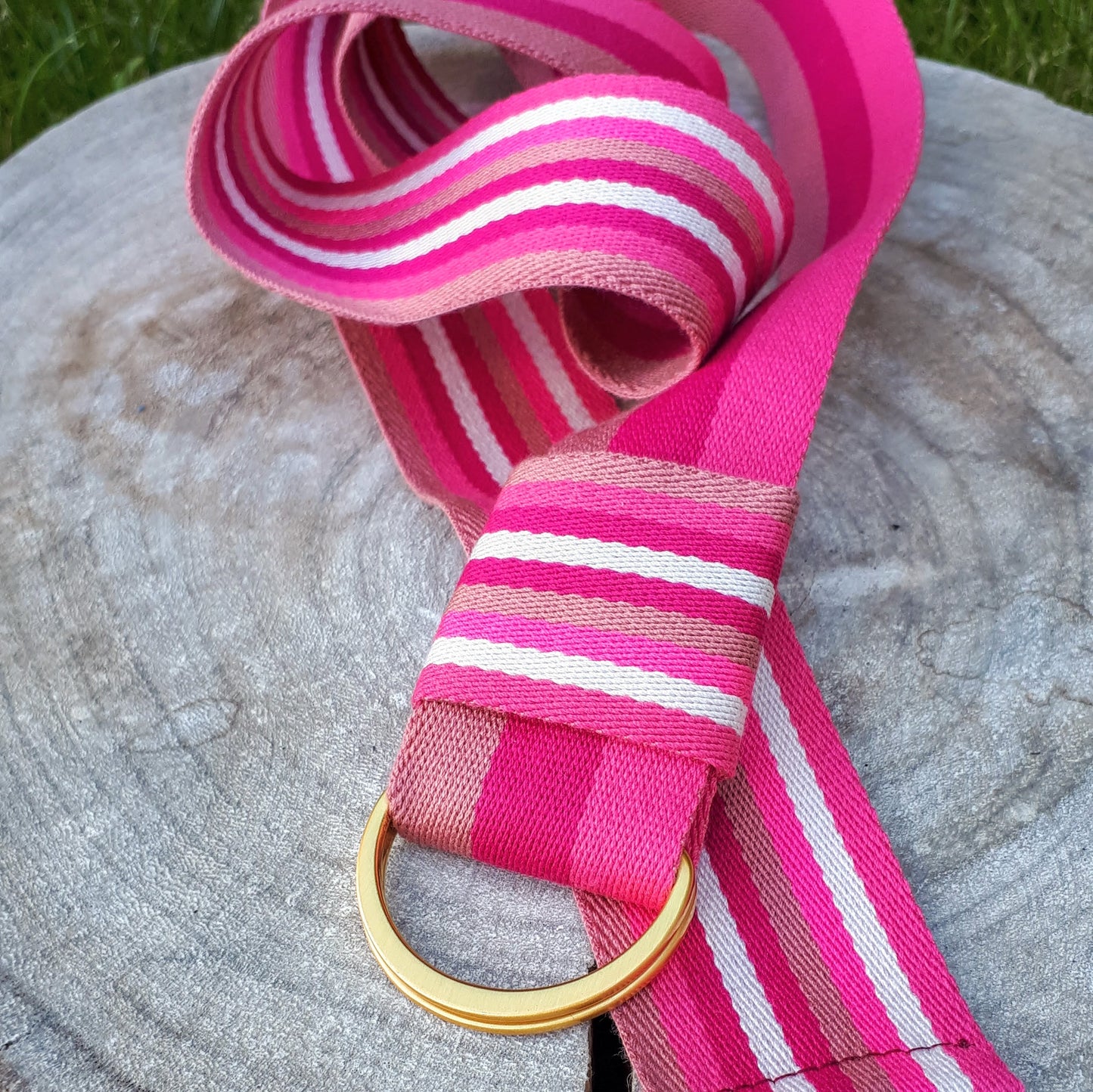 Gurt stripe pink/rosa/weiss