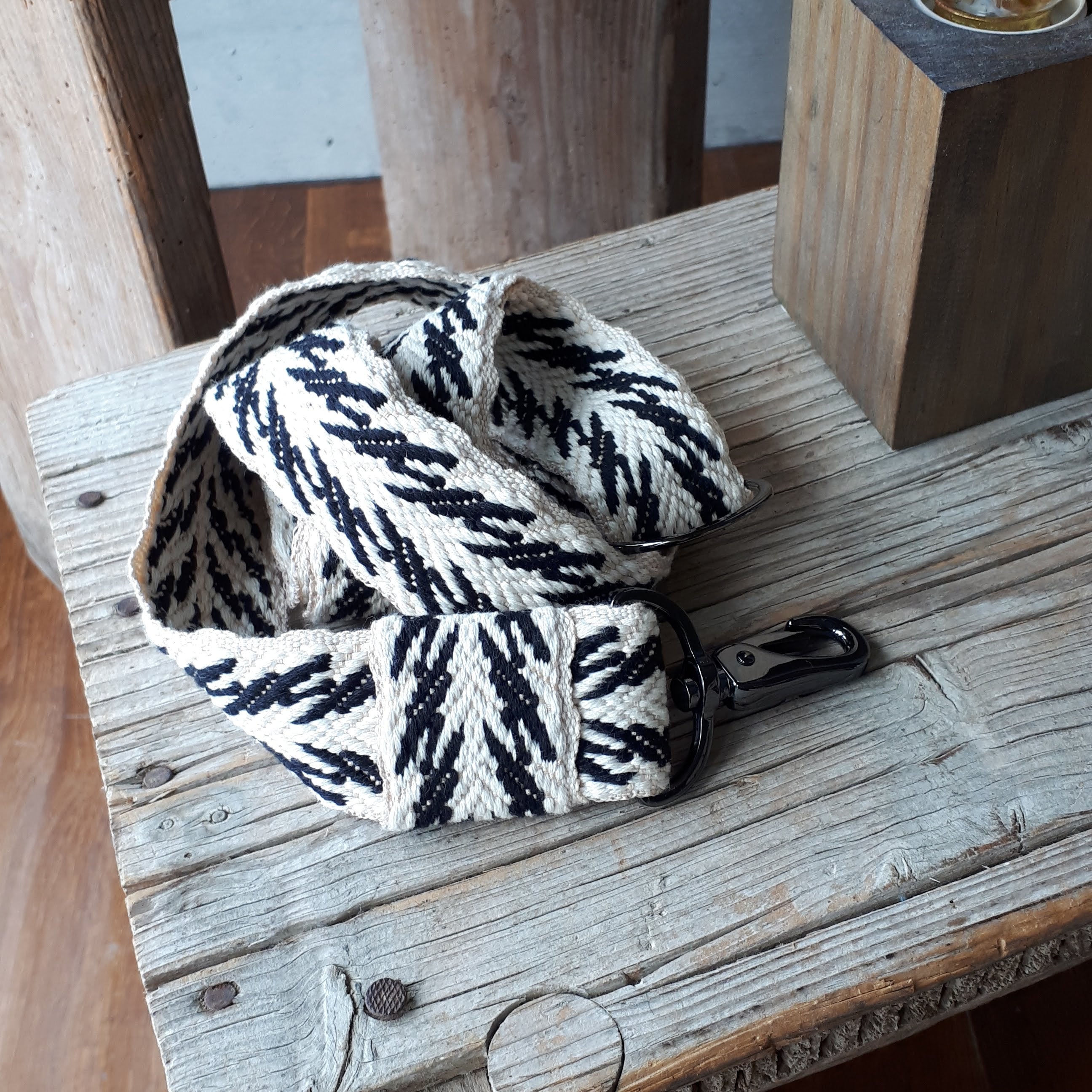 Gurt Boho schwarz/beige