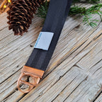 Schlüsselband schwarz / rosegold "crème de la crème"