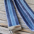 Schlüsselband Stripe blau