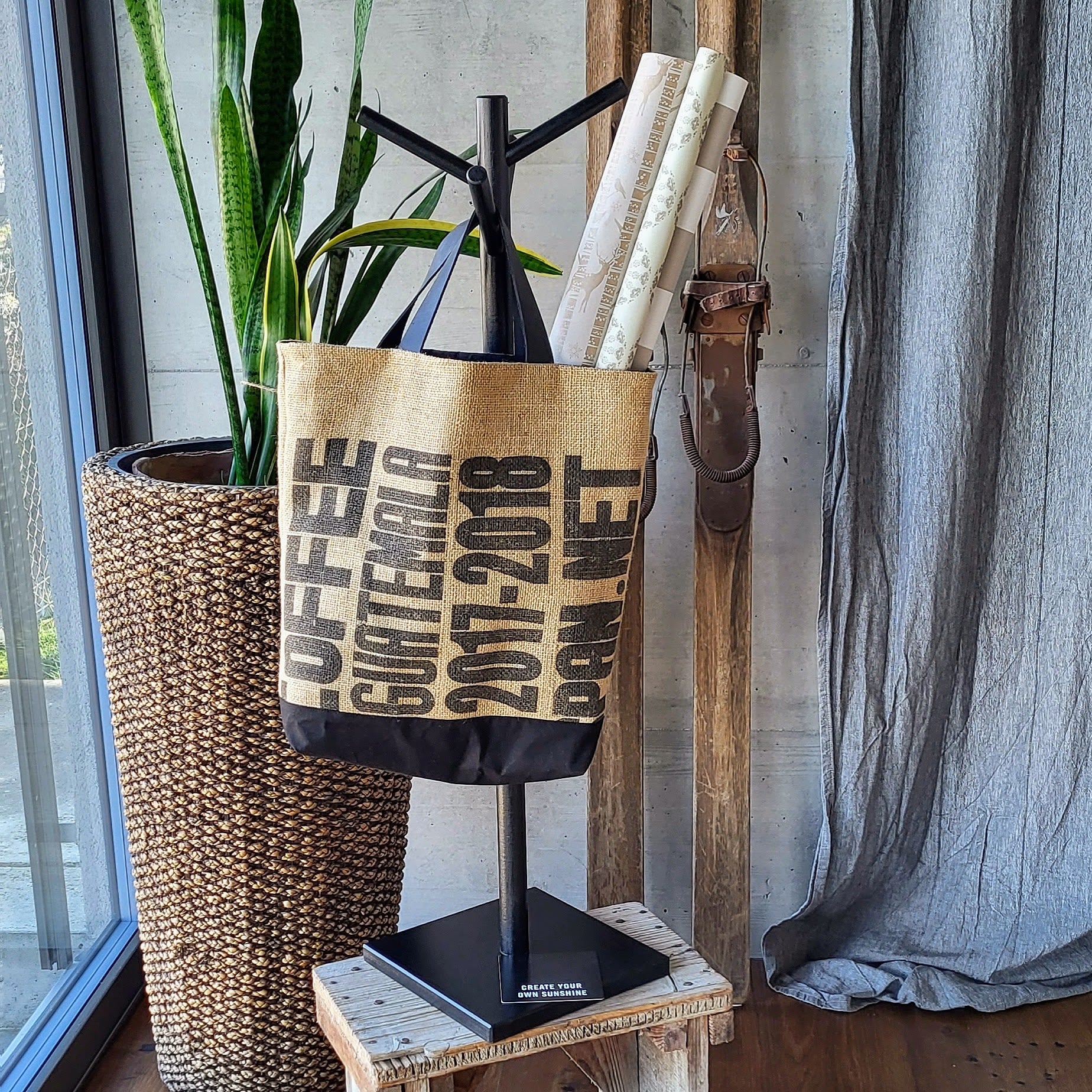 Shopper Coffee beige/schwarz