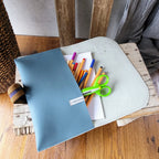 Clutch waterblue vegan leather