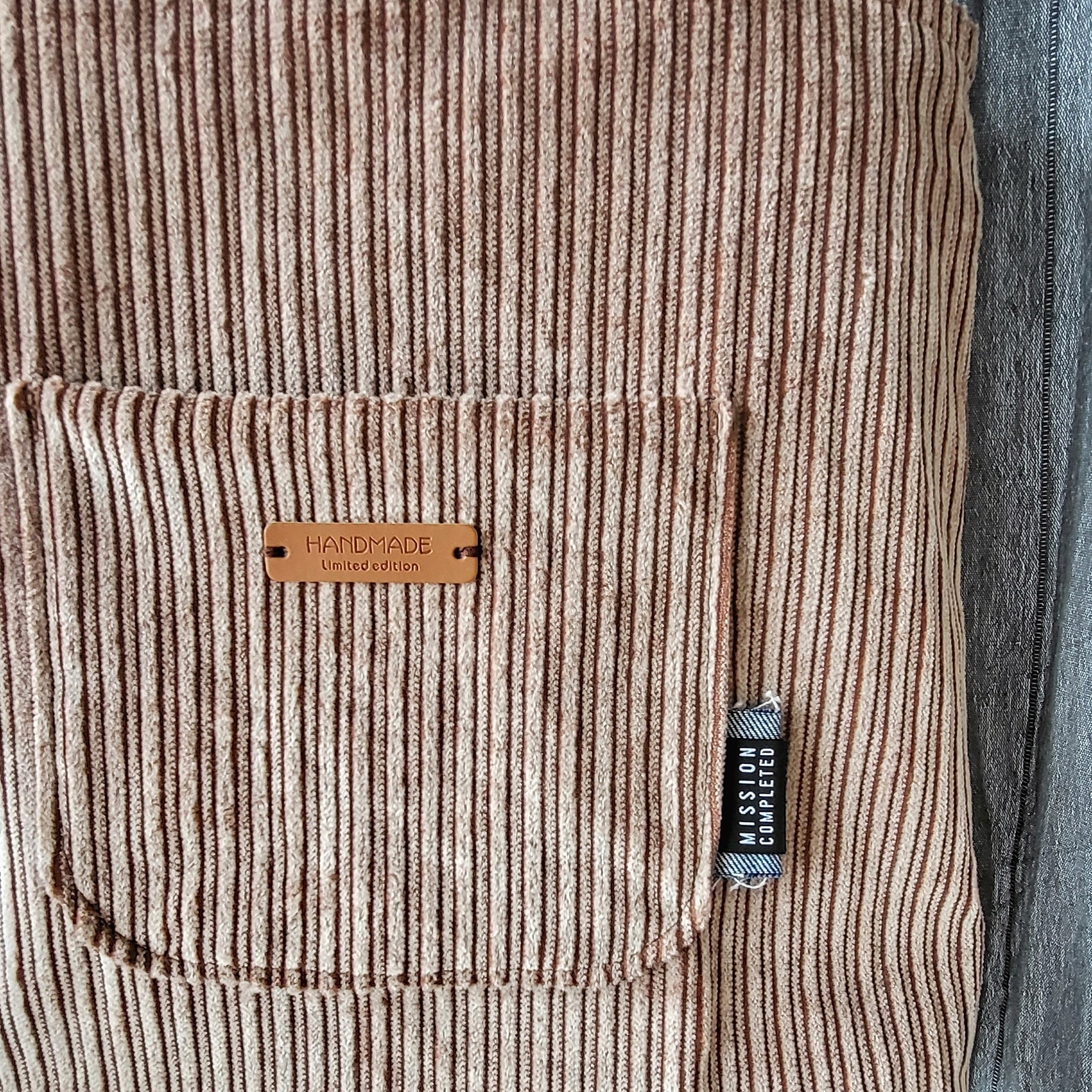 Cord Tasche melange braun