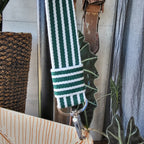 Taschengurt Stripes grün weiss